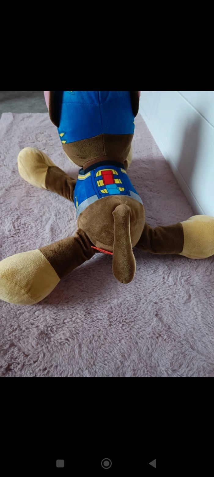 Grande peluche chase pat patrouille - photo numéro 5