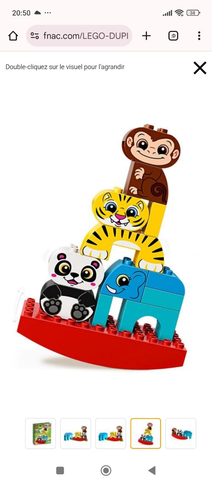 Lot animaux bascule , tigre , éléphant, singe , panda - photo numéro 2