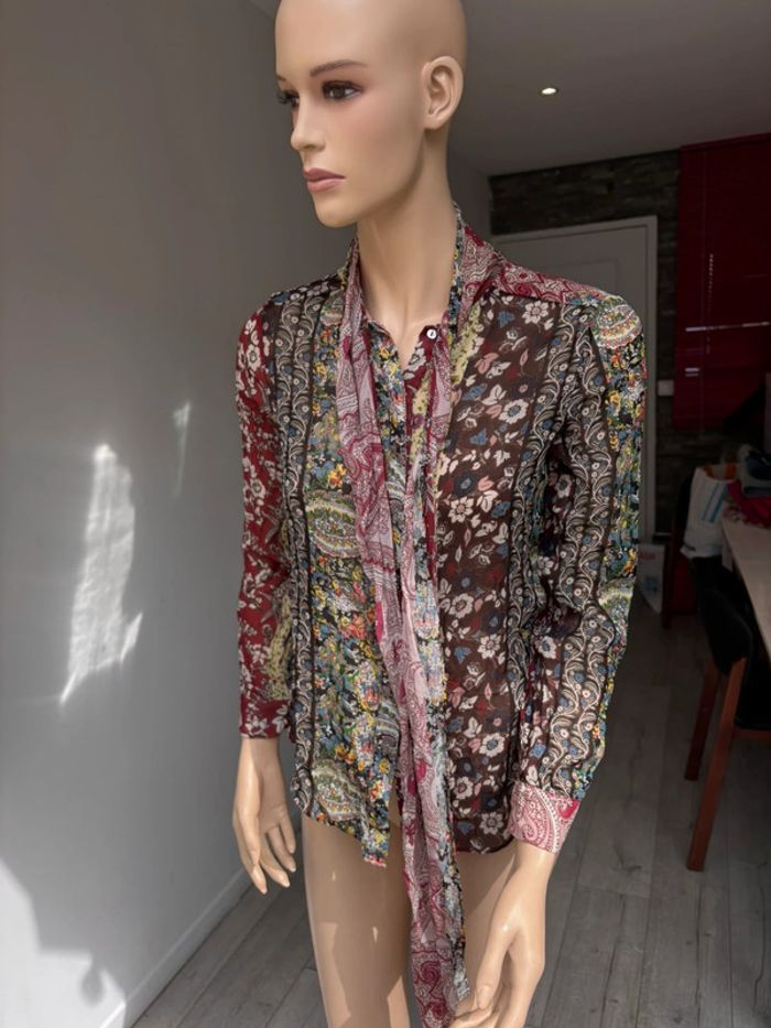 Chemisier Zara à fleurs neuf - photo numéro 4