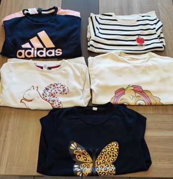 Lot de 5 pulls fille 6 ans 🌺