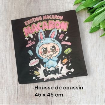 Housse de coussin labubu