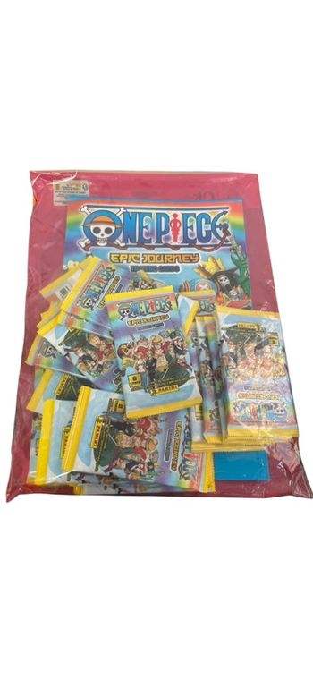 24 paquets de cartes Panini One Piece Epic Journey + porte carte