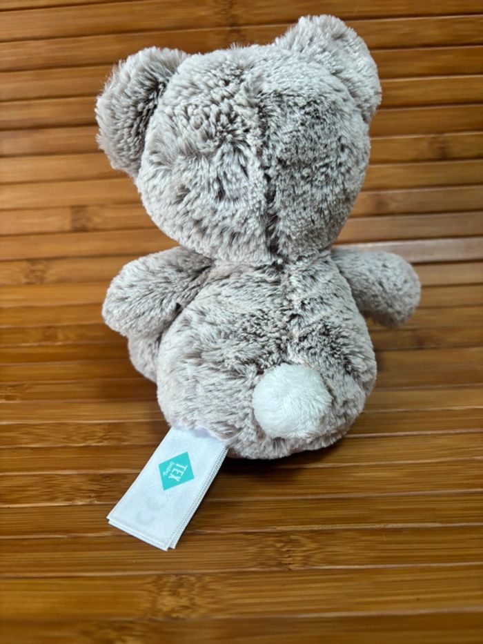 Doudou ours assis beige blanc tex baby - photo numéro 3