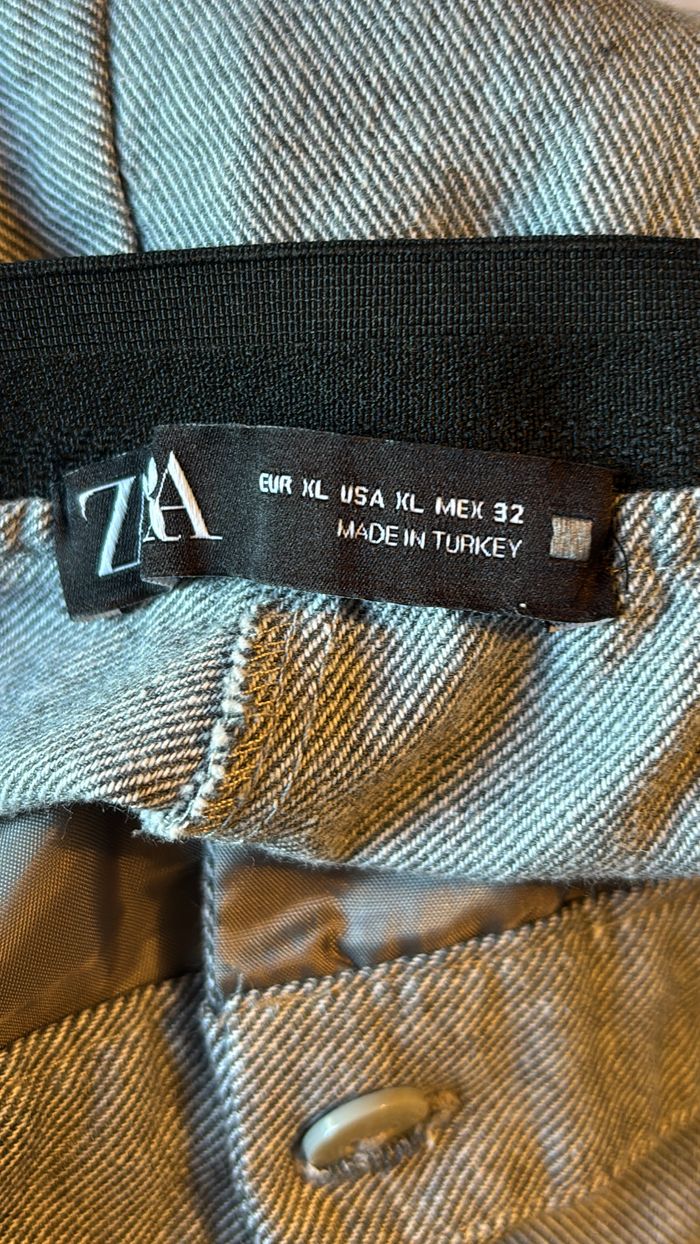 Pantalon large habillé gris Zara T42 - photo numéro 3