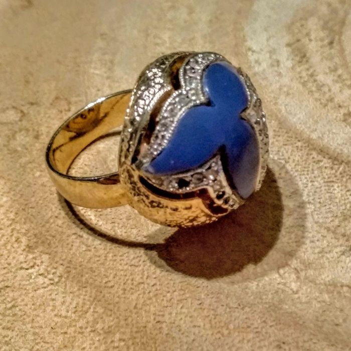 Bague ronde ancienne style rétro chic Vintage - photo numéro 4
