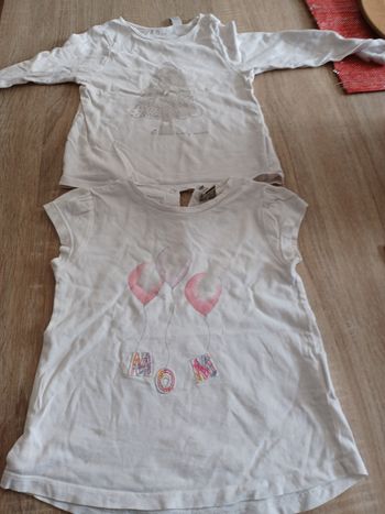 Lot 2 hauts 3 ans okaidi tape à l œil