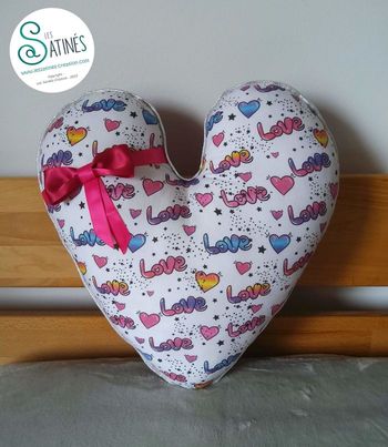 Coussin Cœur Love