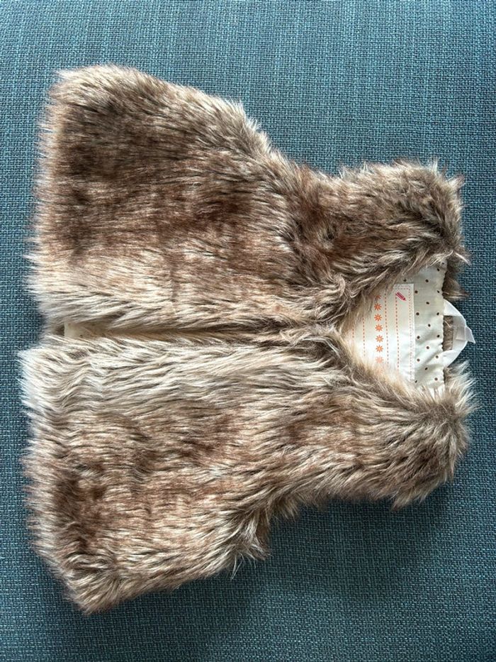 Veste fourrure à poils Kiabi - photo numéro 2