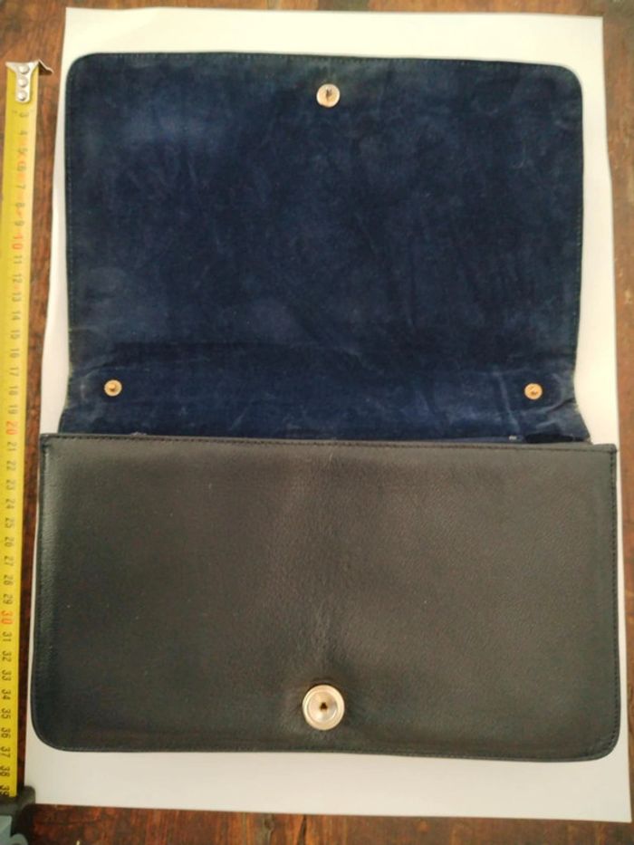 Pochette sac à main berma paris cuir peau de serpent - photo numéro 10
