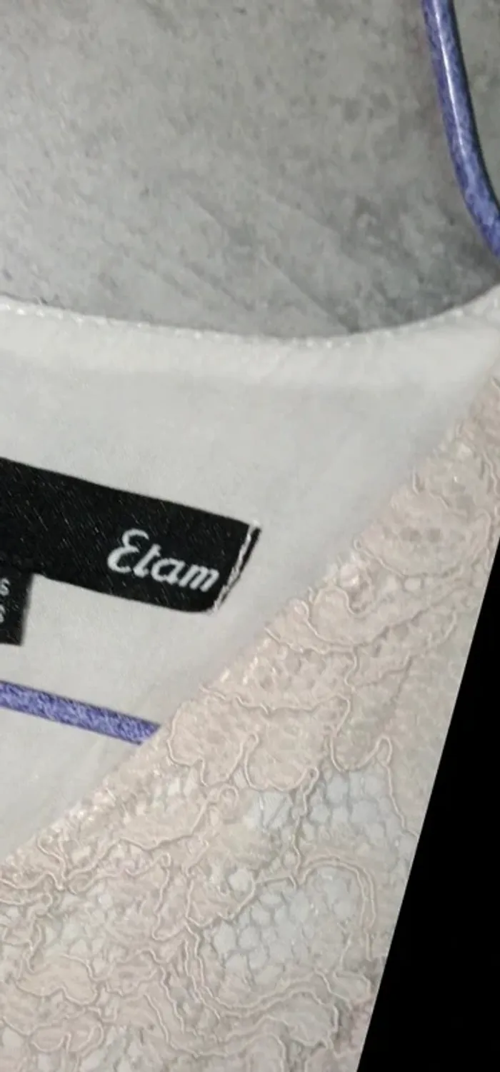 Robe col V en dentelle – Etam – Taille 36 - photo numéro 3