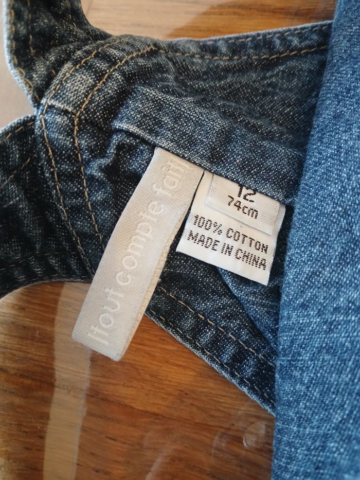 Salopette en jeans - photo numéro 4