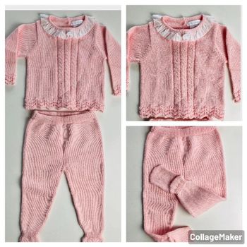 Ensemble fille 2 pièces 6 mois morisketa 100 % coton