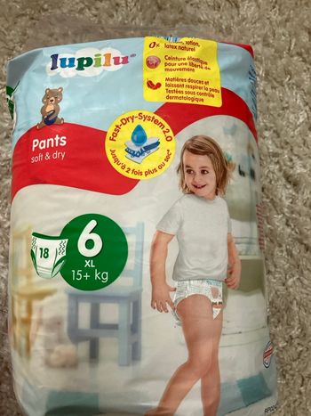 Lot de 2 paquets de couches Pants taille 6