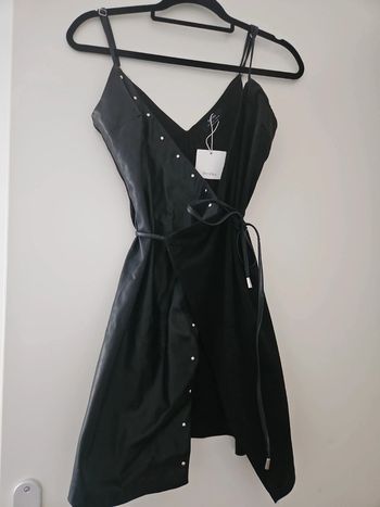 Robe de soirée noire Bershka