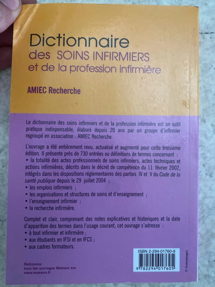 Dictionnaire des soins infirmiers et de la profession infirmière - photo numéro 2