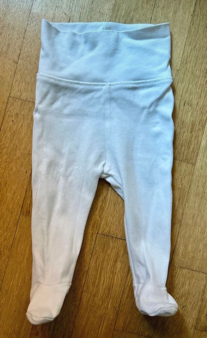 Lot de 2 Pantalons Bébé H&M - 3 Mois - Rose Pâle & Blanc 🌸 - photo numéro 4
