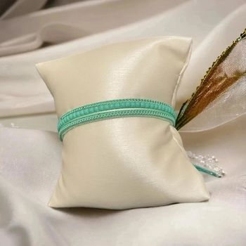 Splendide bracelet vert eau menthe