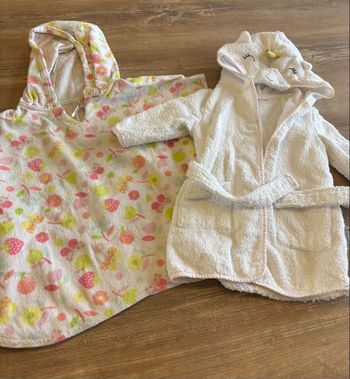 Peignoir et cape de bain fille