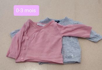 Lot gilets 0-3 mois