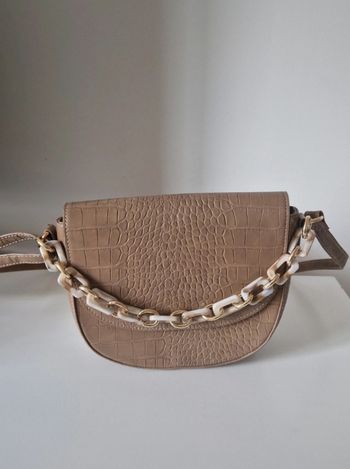 Sac bandoulière beige