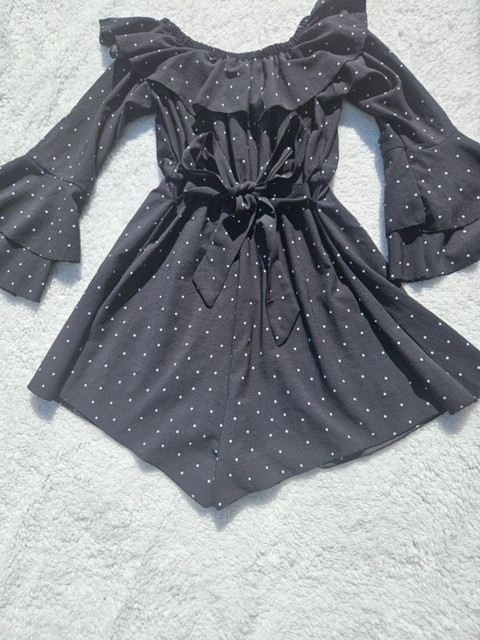 Combishort Noir à pois Blanc - photo numéro 5