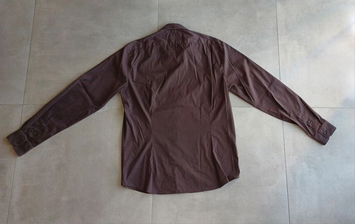Chemise extra slim fit marron homme Devred taille XL - photo numéro 4