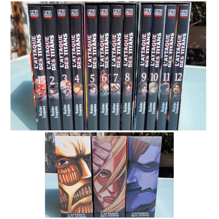 3 coffret Pika Édition : L'attaque des titans tomes 1 à 12