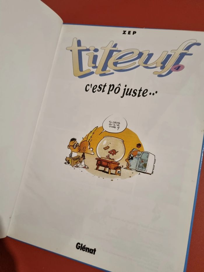 lot de deux bd de titeuf tome 1 et 4 état très correct - photo numéro 9