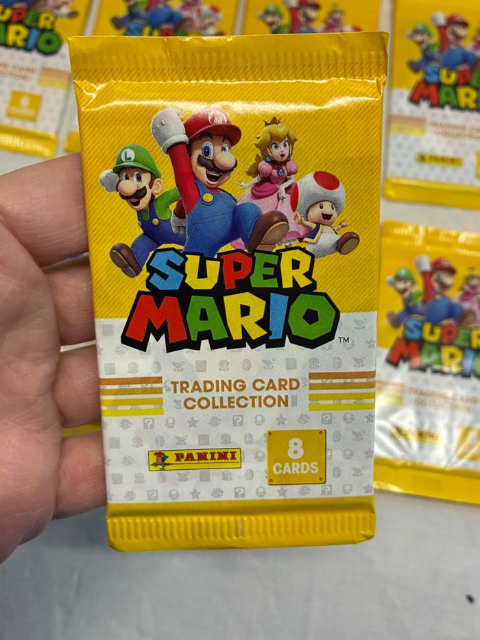 8 boosters panini SUPER MARIO