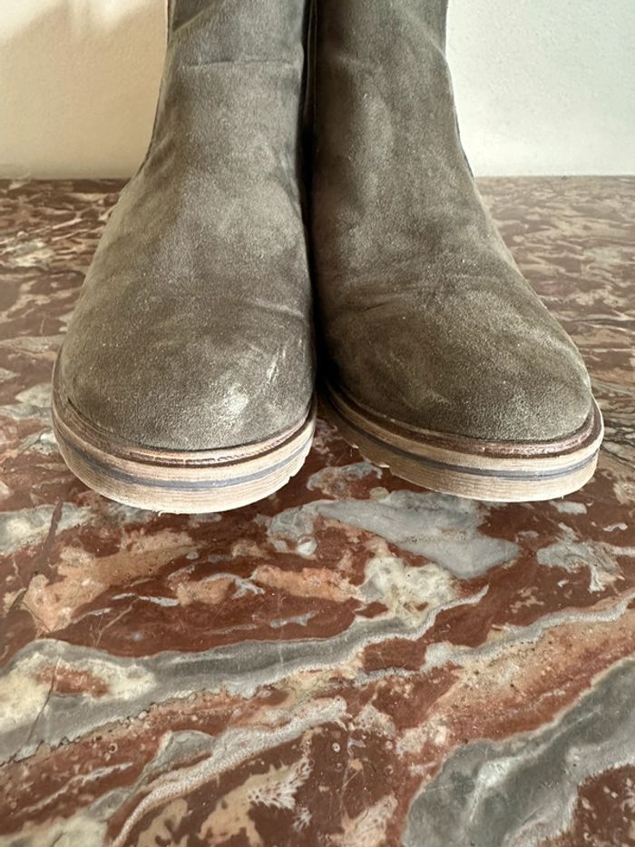 Bottines en daim vert 38 Marco Tozzi - photo numéro 2