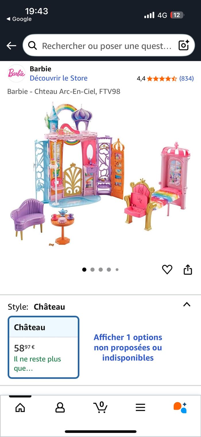 Chateau Barbie transportable - photo numéro 7
