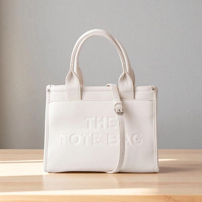 Sac à main blanc the tote bag neuf 30x22x10 cm