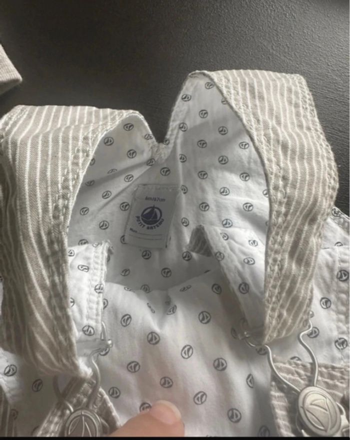 Ensemble body salopette garçon Petit Bateau 6 mois - photo numéro 9