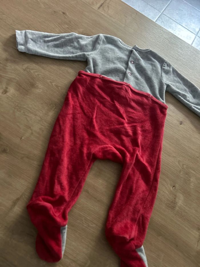 Pyjama Ours gris et rouge - photo numéro 5