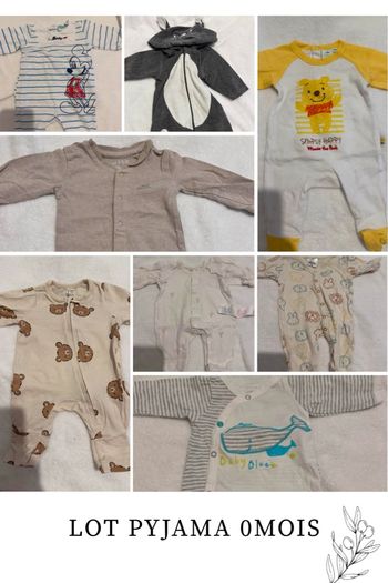 Lot pyjama 0mois