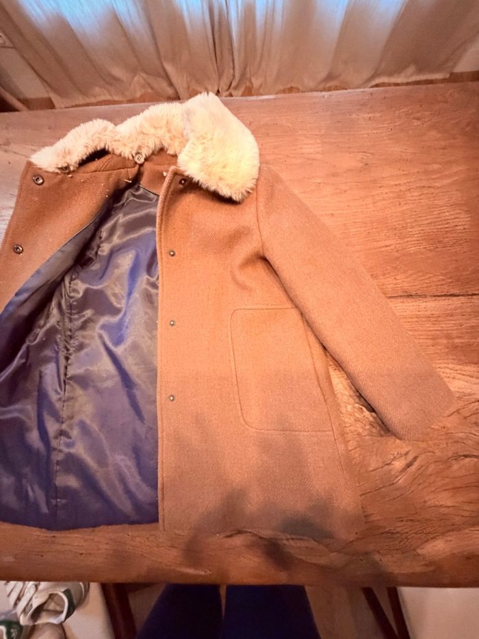 Manteau fille Monoprix – 8 ans – col fourrure - photo numéro 2