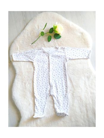 Pyjama bébé fille 3 mois coton fleurs Zeeman pressions devant printemps été