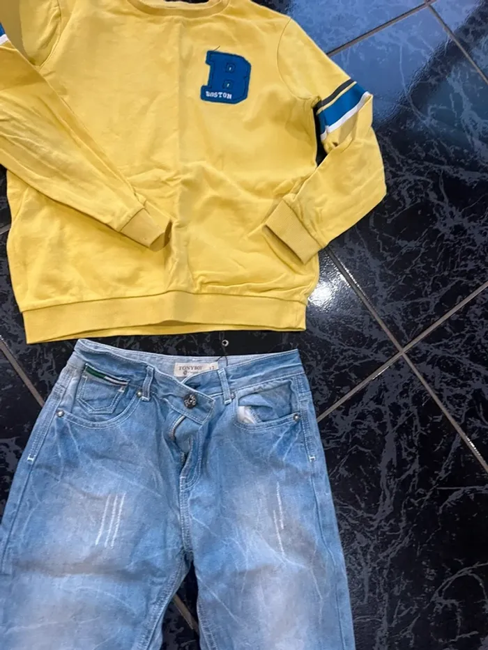 ensemble 12 ans jean et pull - photo numéro 3