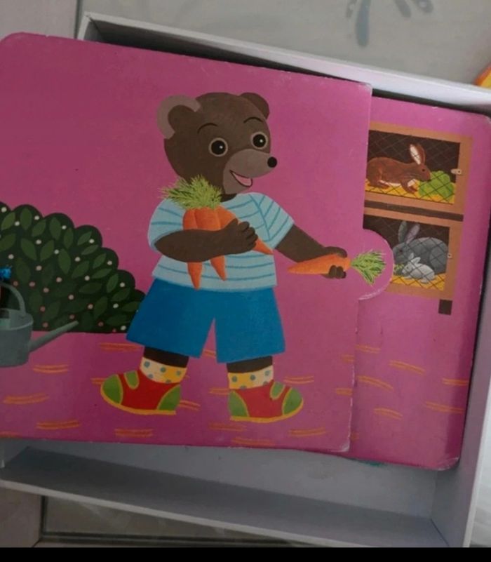 Lot de 3 jeux éducatifs pour petit Tchoupi petit ours brun et jeu Dujardin +1 figurine offerte - photo numéro 6