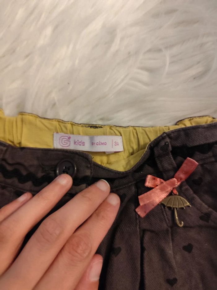 Short gris à coeurs - photo numéro 2