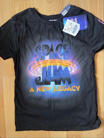 T-shirt manches courtes Space Jam new legacy noir 5-6 ans