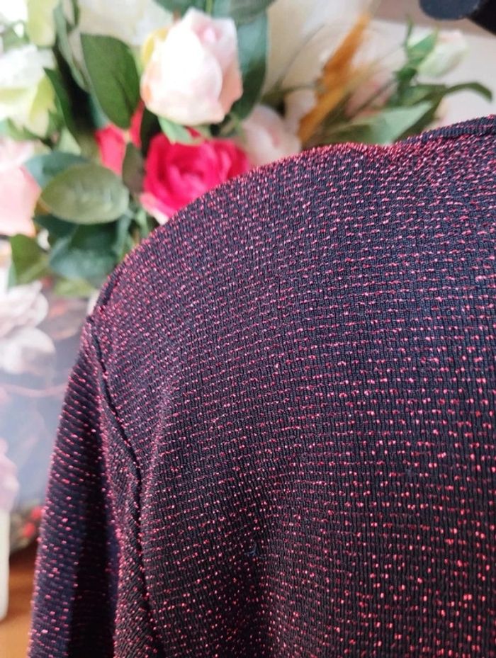 🌹Blouse Scintillante Col Bénitier Vernal Paris T38/40🌹 - photo numéro 11