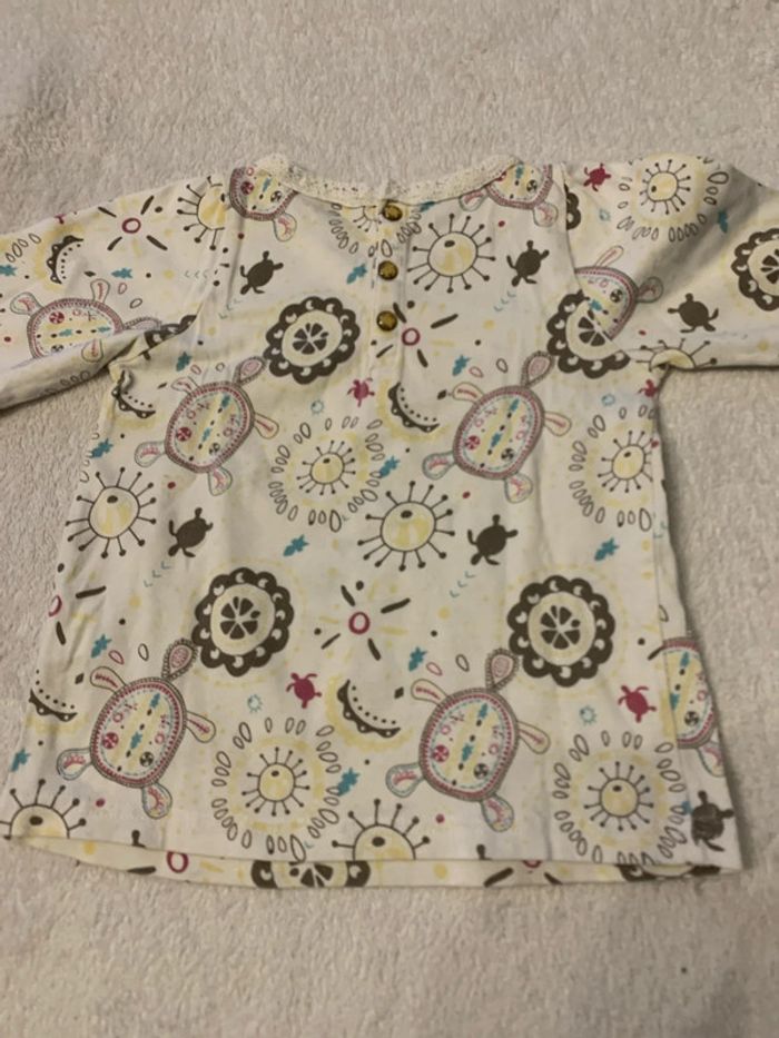 Tee shirt longues manches tout compte fais 18mois - photo numéro 3