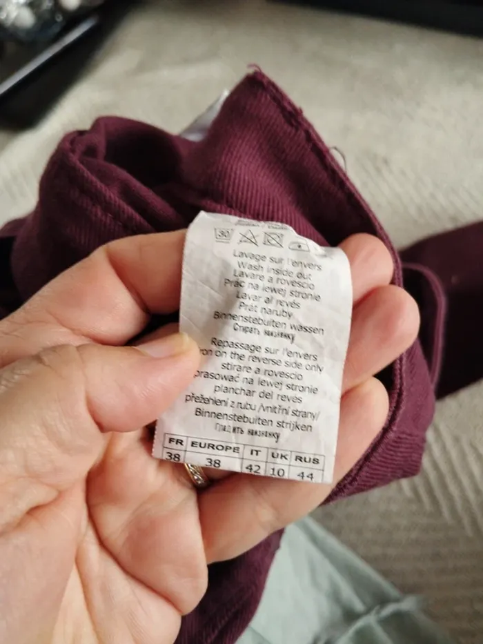 Pantalon bordeaux taille 38 camaieu - photo numéro 8