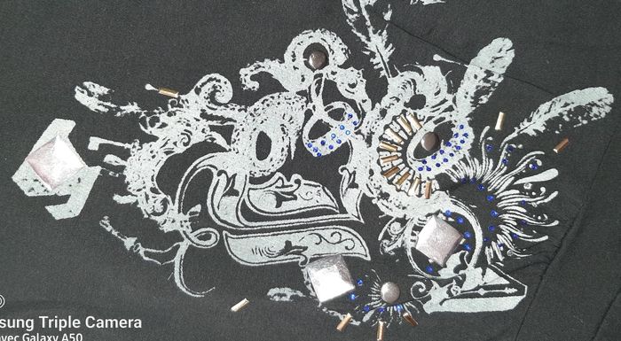 Robe noire motif - photo numéro 3