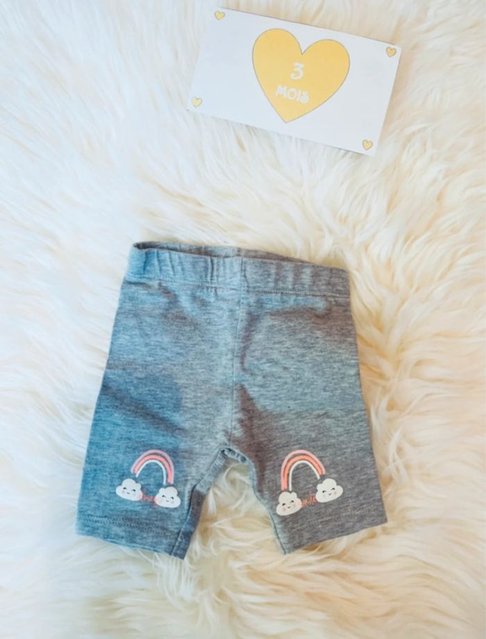 3 mois - ensemble legging court et T-shirt MC - photo numéro 4