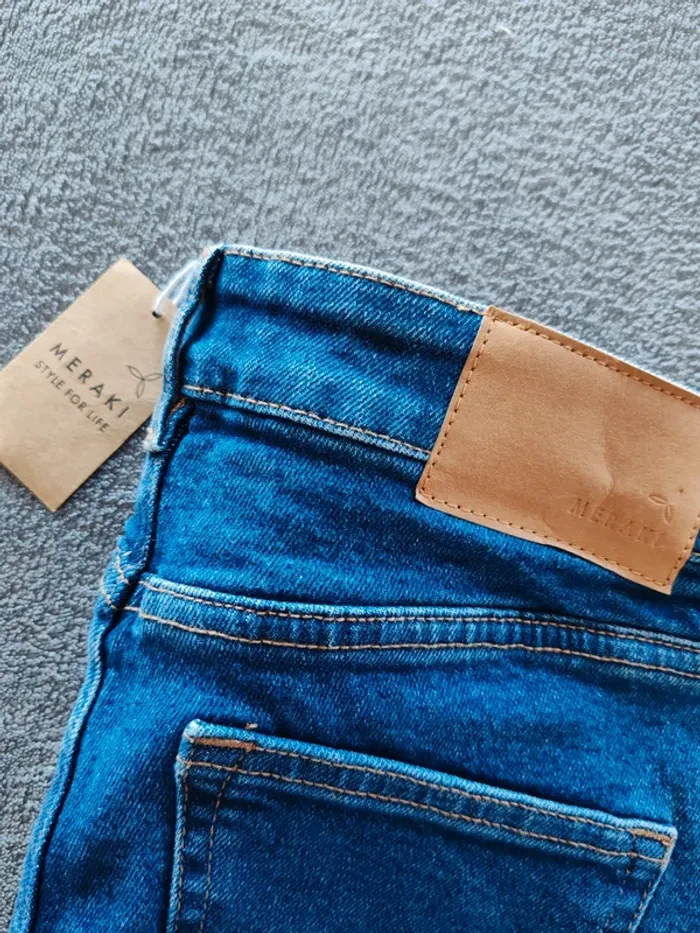 Jean skinny Meraki Mid Wash Blue – W28 L30 – Neuf avec étiquette - photo numéro 4