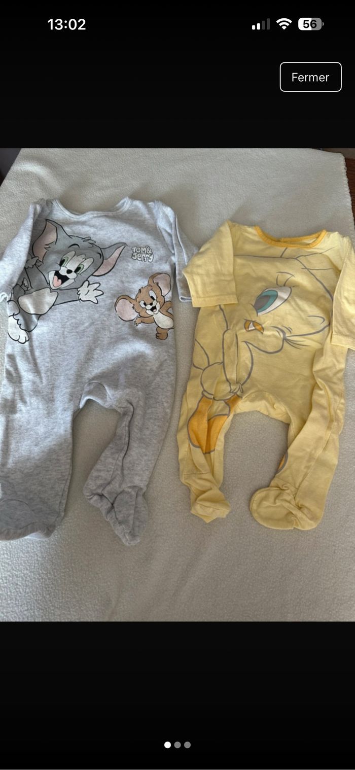 Lot de 2 pyjama fin 3 mois