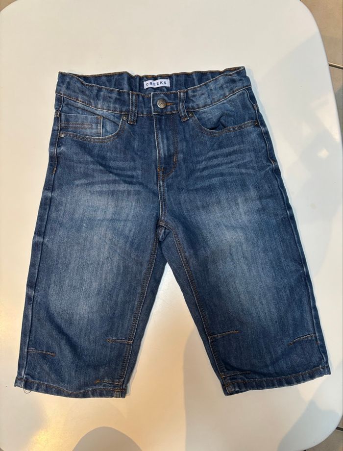 Bermuda pantacourt jeans denim 10ans creek - photo numéro 1