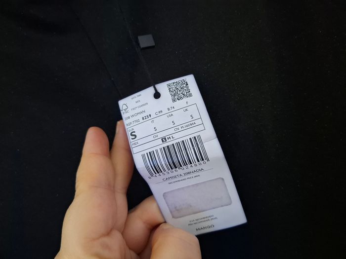 Blouse mango noir scintillante taille 36 neuf avec Étiquette - photo numéro 5